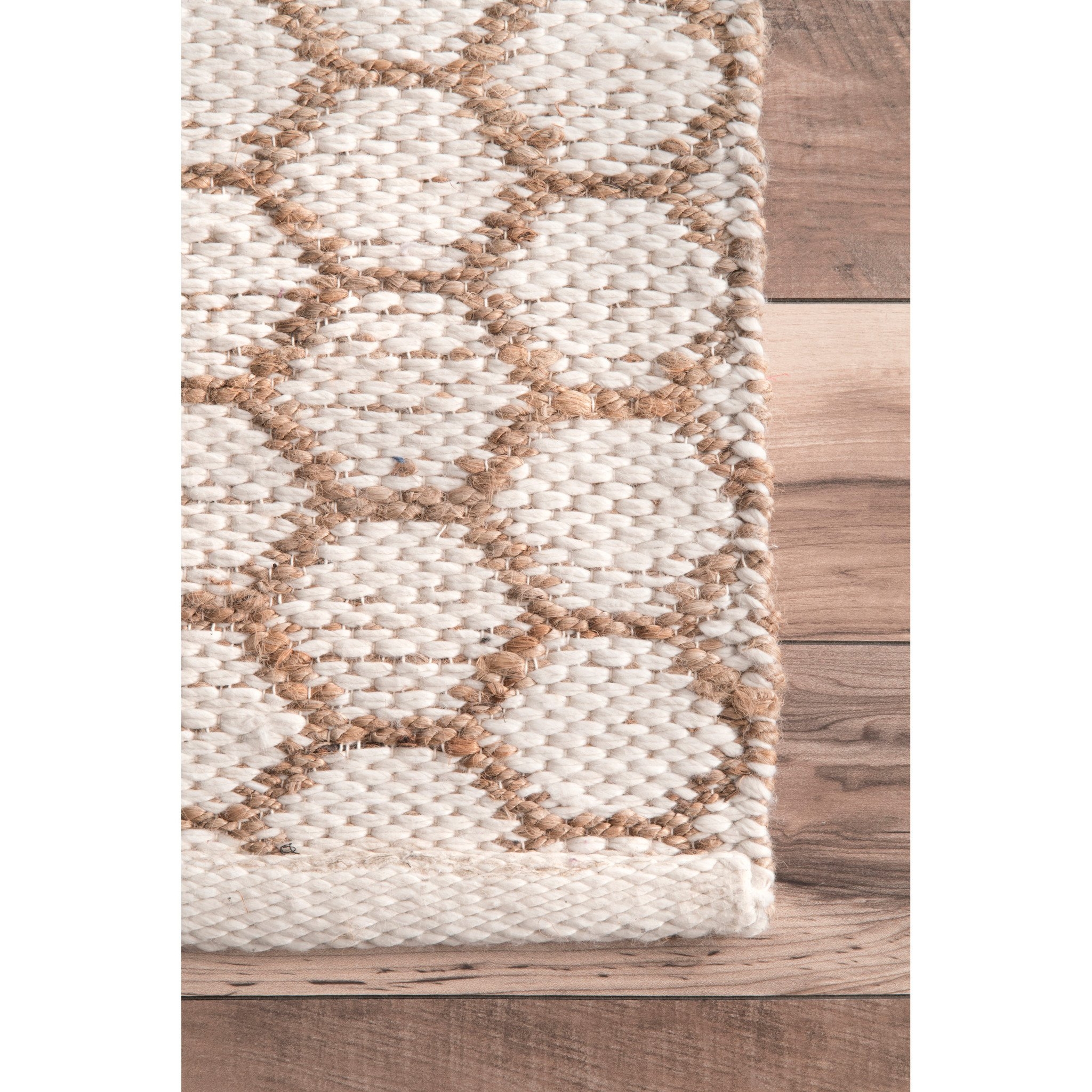 Hand Woven Reversible Honeycomb Alisha Jute - Image 5
