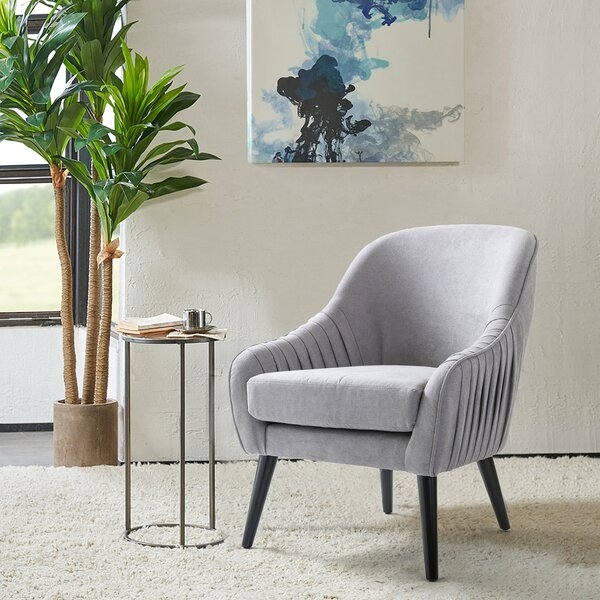 Jessup Pleated Armchair_Gray - Image 1