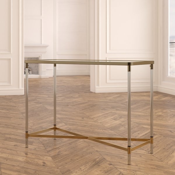 Ozzy Modern Rectangular Mirror Console Table - Image 0