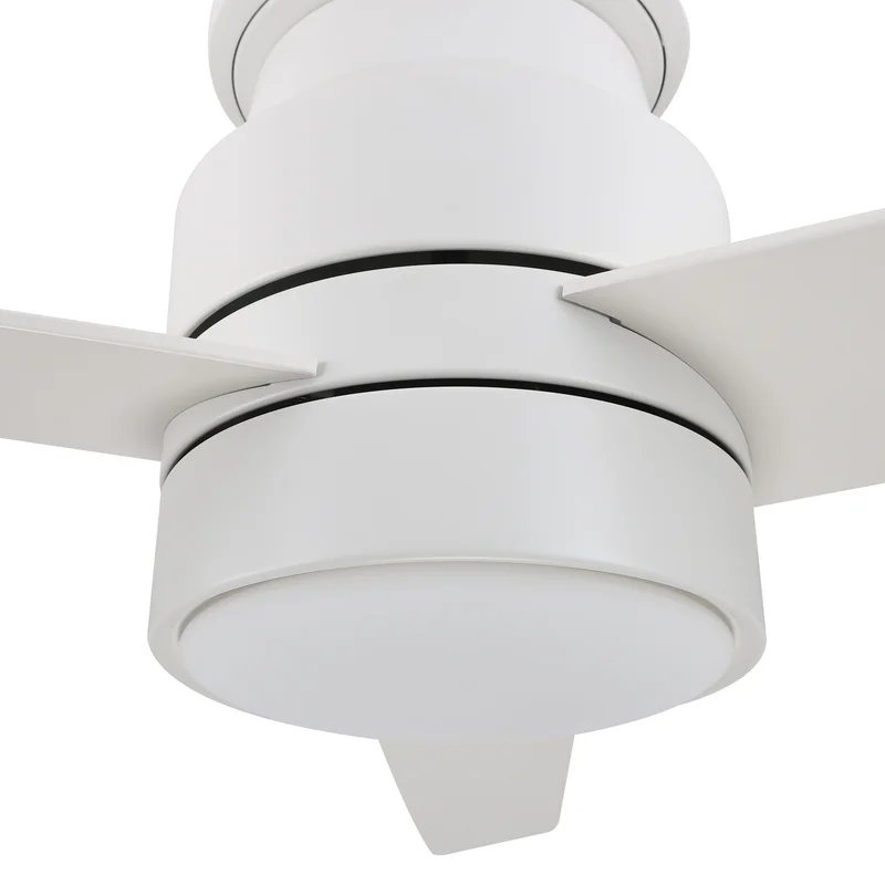 52" Betzi 3 - Blade LED Smart Propeller Ceiling Fan with Wall Control and Light Kit Included - Image 4