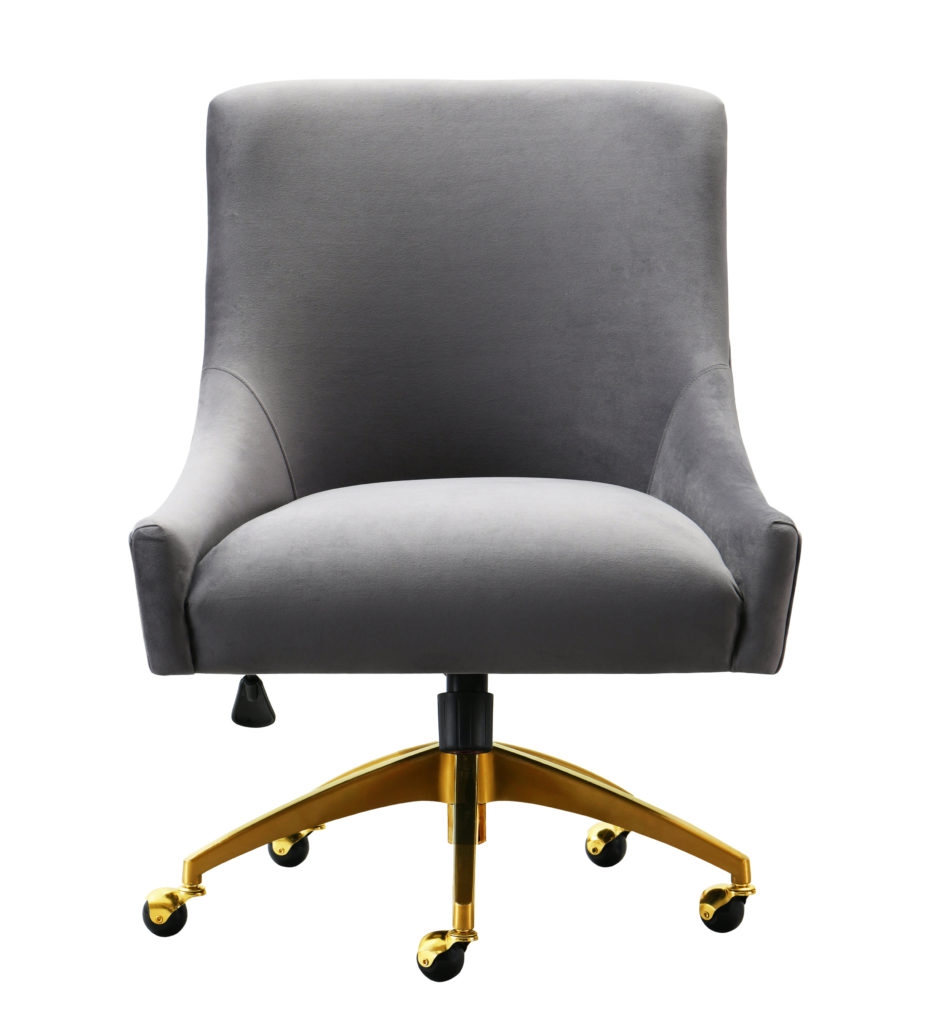 Skyler Velvet Office Swivel Chair - Image 3