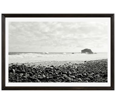 Distant Shore by Lupen Grainne, 42 x 28", Ridged Distressed Frame, Black, Mat - Image 0