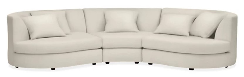 Three-Piece Curved Sofa - Image 0