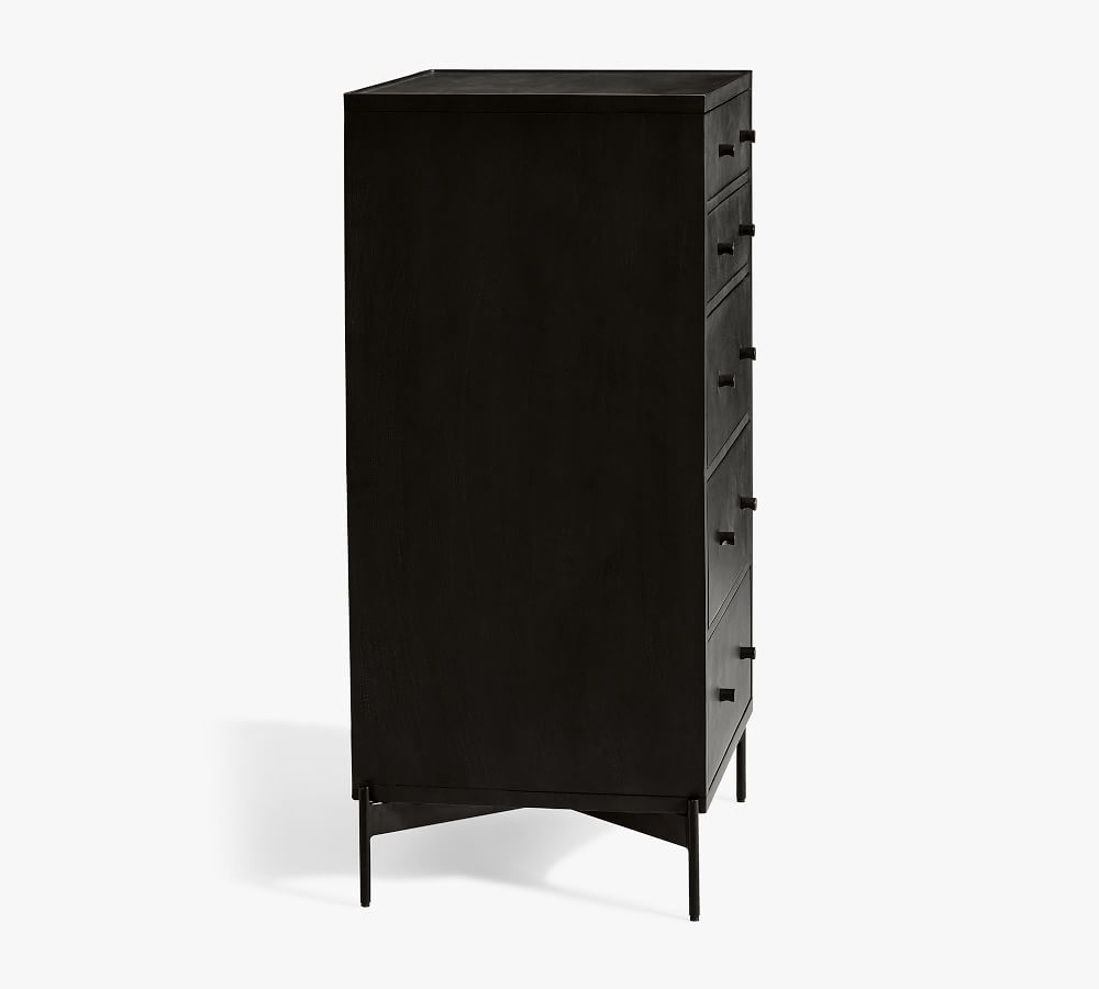 Warren 5-Drawer Tall Dresser, Warm Black - Image 2