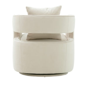 Kennedy Cream Swivel Chair - Image 2