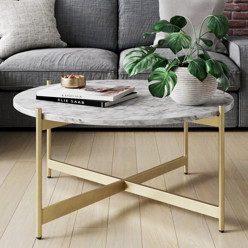 Belynda Cross Legs Coffee Table - Image 1