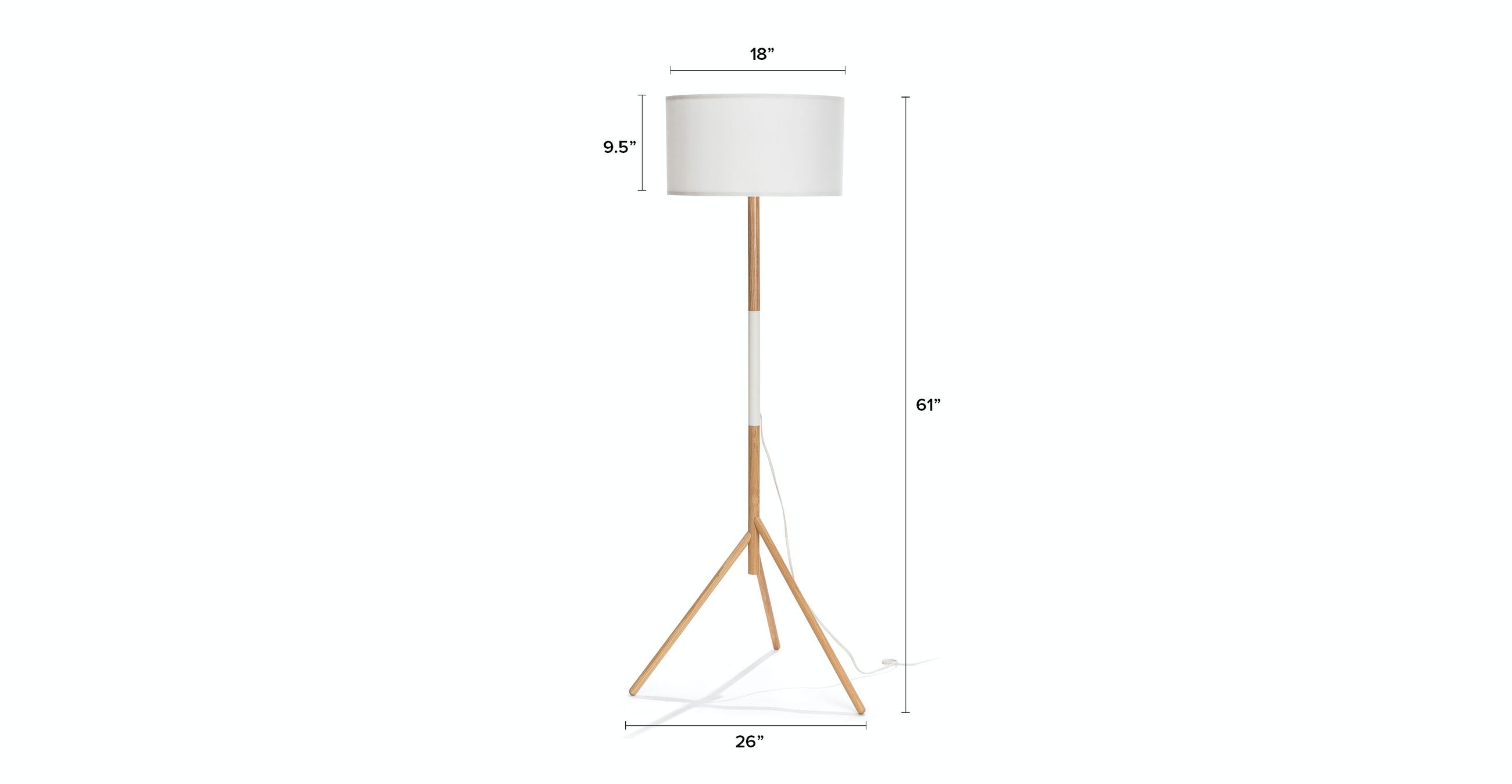 Stilt White Floor Lamp - Image 4