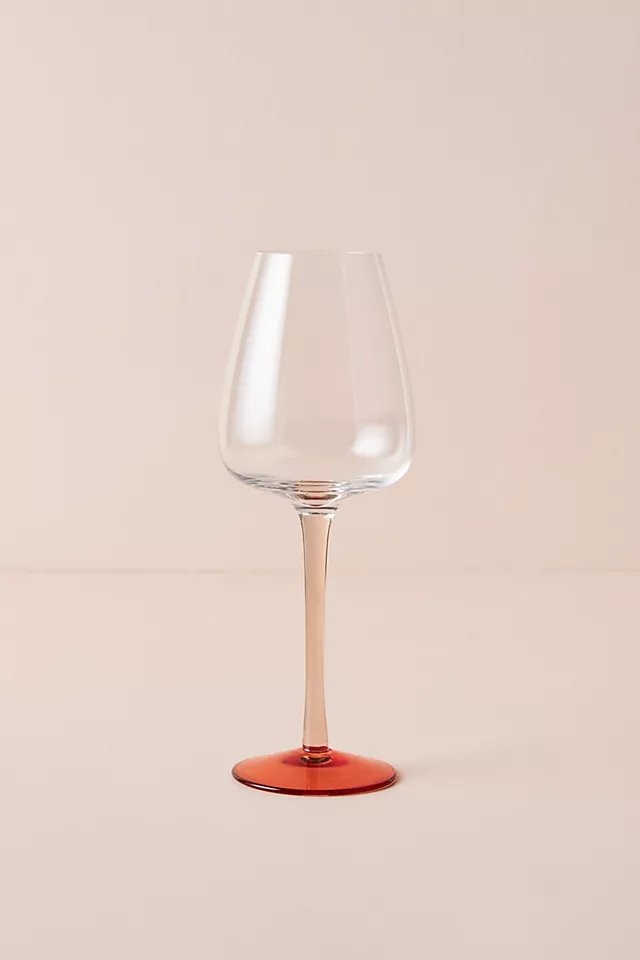 Beata Wine Glasses, Set of 2 By Anthropologie in Pink Size SET OF 2 - Image 1