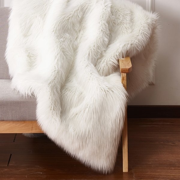 Elvire Handmade Luxurious Plush Faux Fur Throw - Image 0