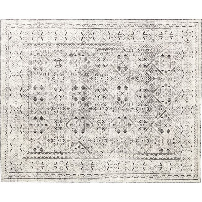 Raumont Handknotted Black Detailed Rug 6'x9' - Image 0