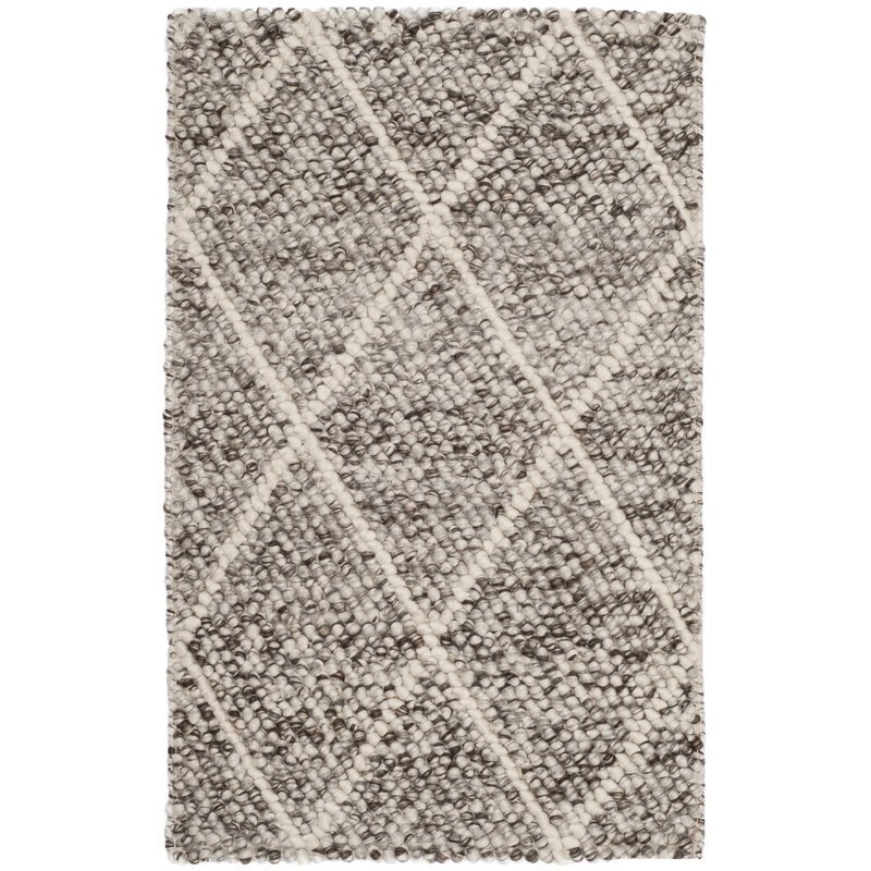 Billie Hand-Tufted Wool/Cotton Ivory/Stone Area Rug - Image 0