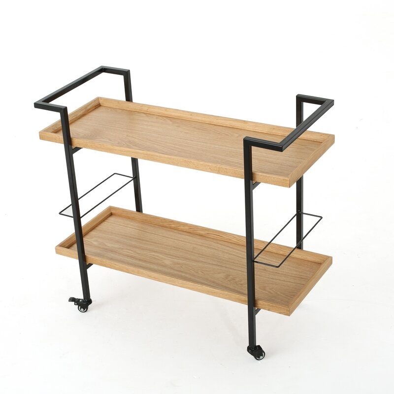 Emer Wooden Bar Cart - Image 3