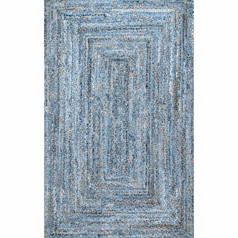 Cady Handmade Braided Blue Area Rug - Image 0
