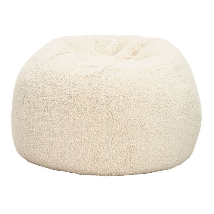 Sherpa Bean Bag Chair - Cover and Insert - Medium - Image 0