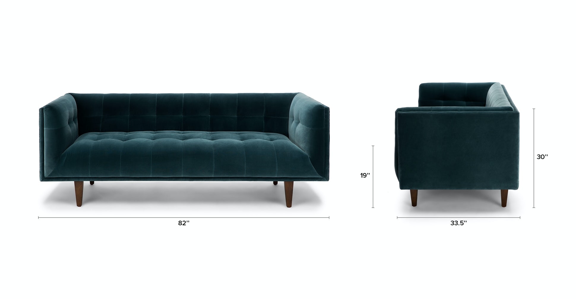 Cirrus- Pacific Blue Sofa - Image 4