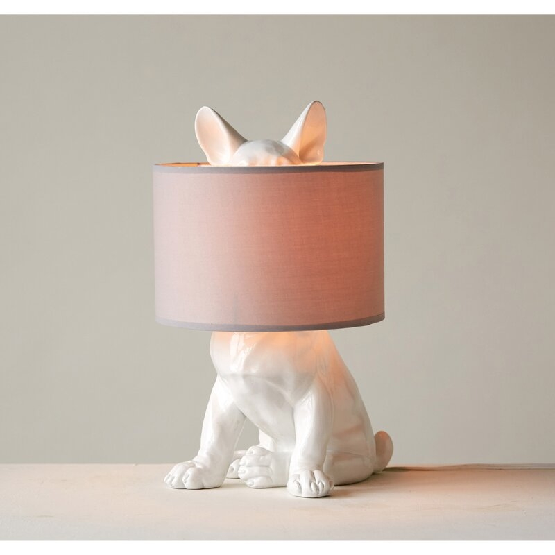 Coldwell Resin Dog 17.52" Table Lamp - Image 1