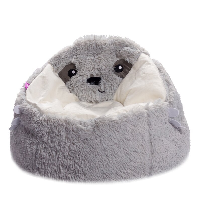 Soft And Cozy Animal Faux Fur Bean Bag Chair and Lounger - Image 0