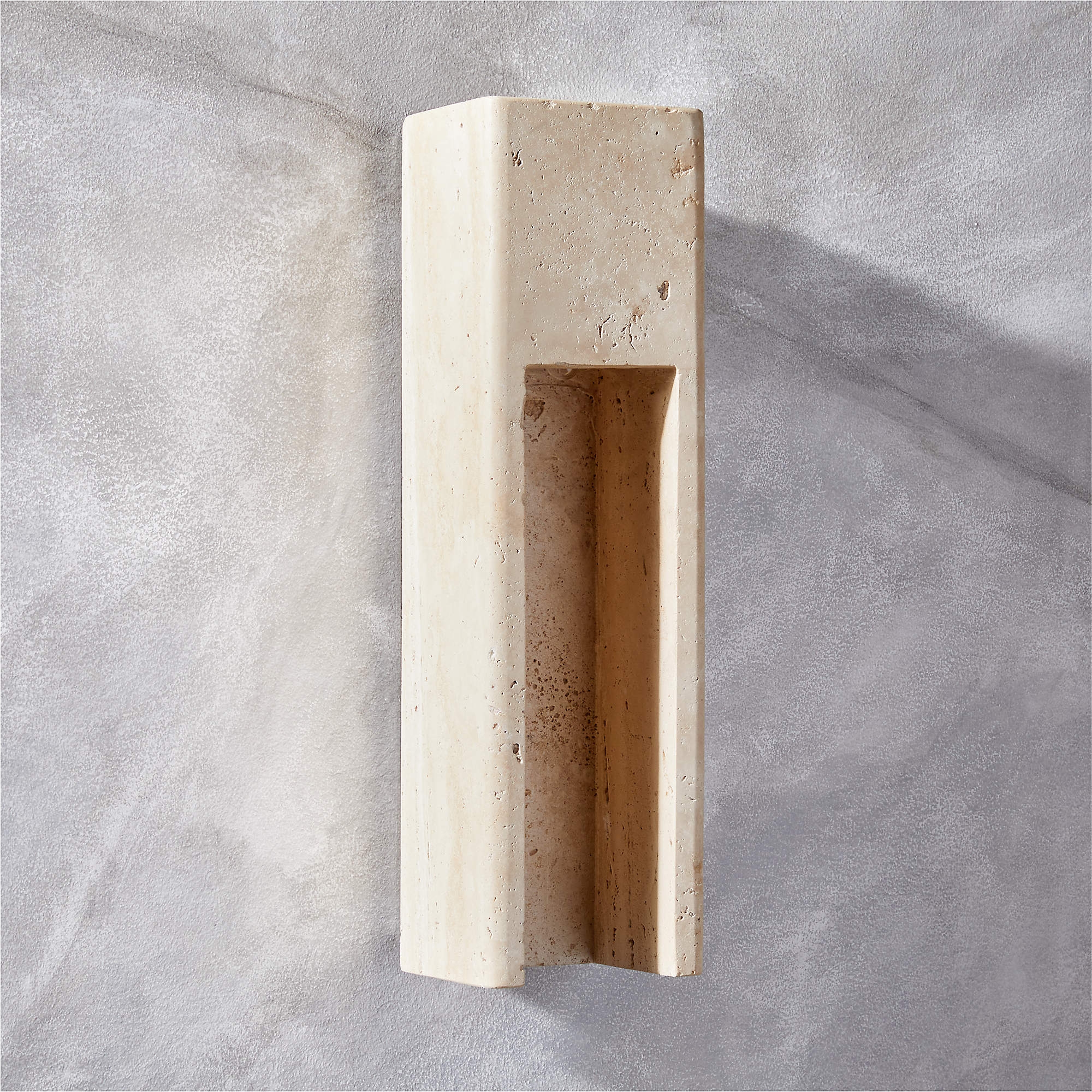 Graziano Indoor/Outdoor Travertine Wall Sconce - Image 0