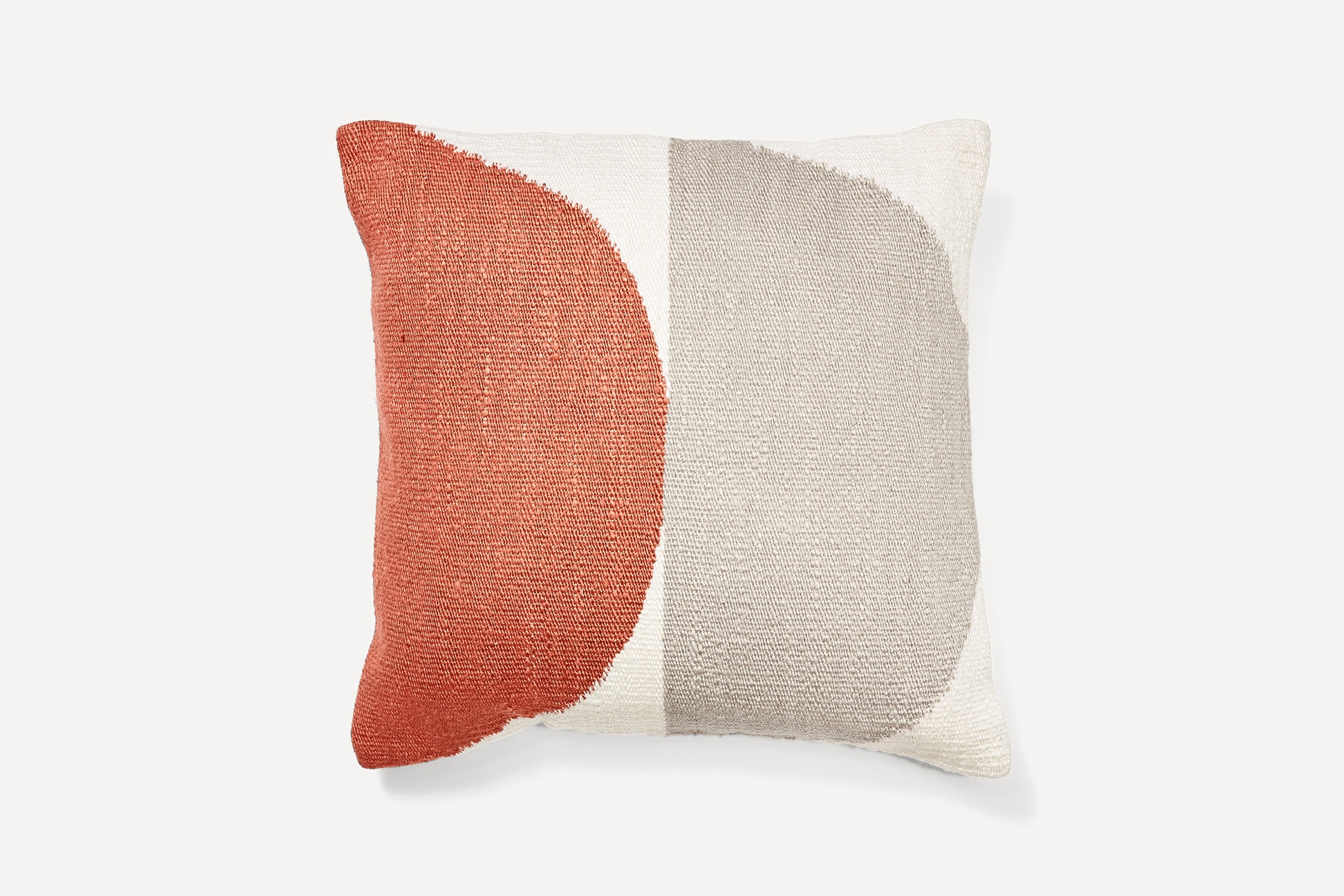 Persimmon Geometric Circles Pillow Cover in Mixed - Image 0