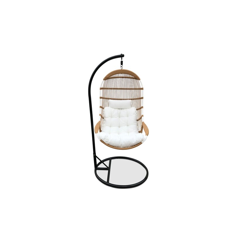 Matranga Hanging Basket Swing Chair with Stand - Image 0