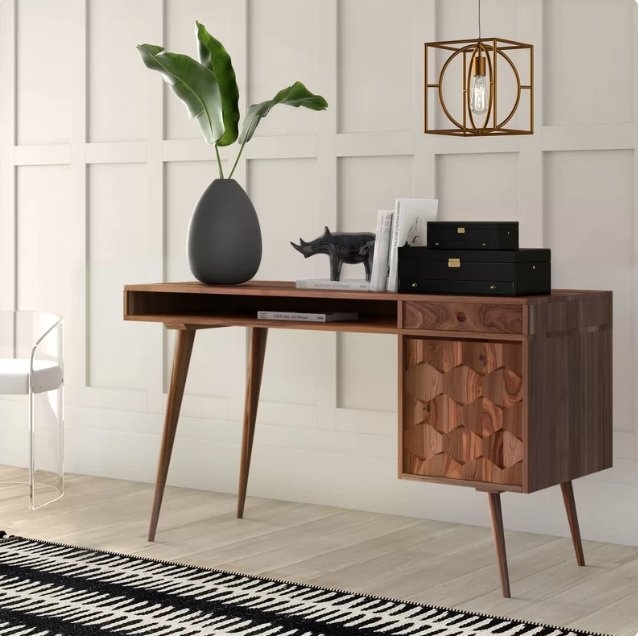 Lietz Solid Wood Computer Desk - Image 2