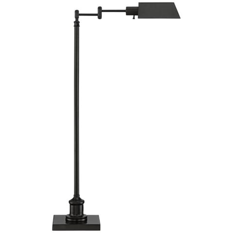 Regency Hill Jenson Adjustable Height Bronze Swing Arm Pharmacy Floor Lamp - Image 0
