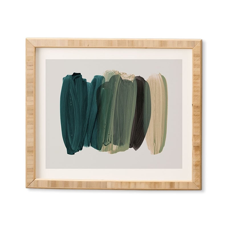 Minimalism 81 by Iris Lehnhardt - Framed Wall Art Bamboo 11" x 13" - Image 0