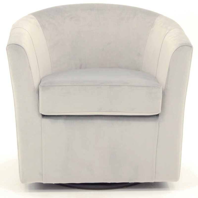 Molinari 31'' Wide Swivel Barrel Chair - Image 1