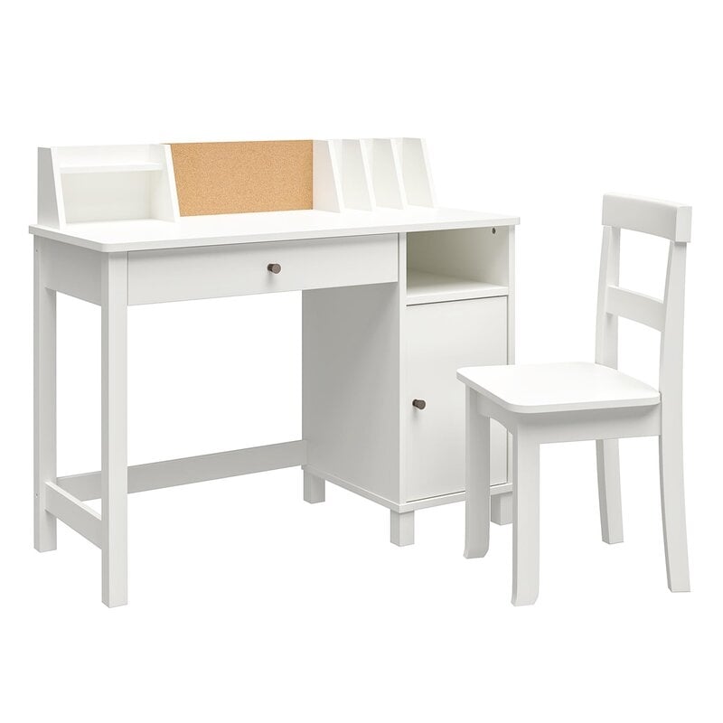 Abigail 35.75" Writing Desk and Chair Set - Image 0