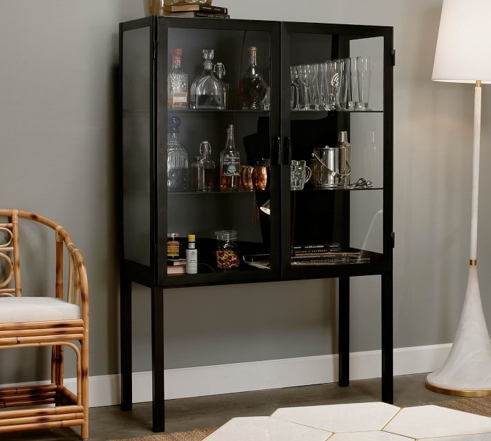 Lomita Storage Cabinet, Black, 43.5"L x 66"H - Image 4