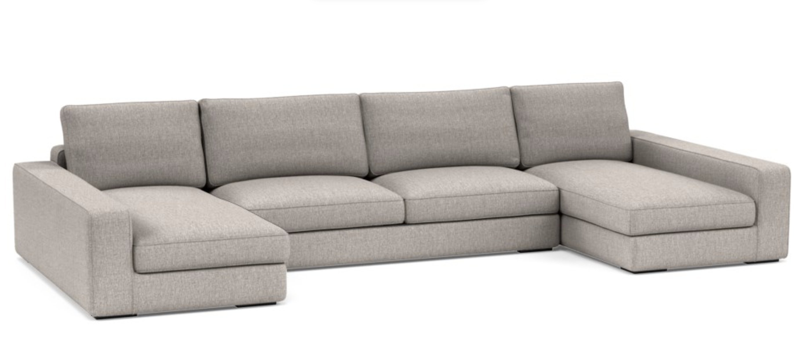 Ainsley U-Sectional Sofa / Earth Cross Weave - Image 0