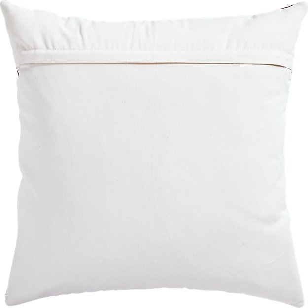 18" LIGHT BROWN COWHIDE PILLOW WITH FEATHER-DOWN INSERT - Image 2