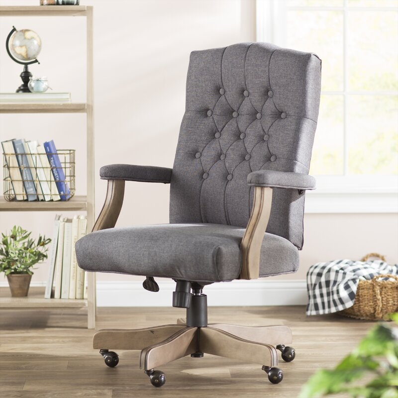 Three Posts Jorden Executive Chair in Slate Gray - Image 0