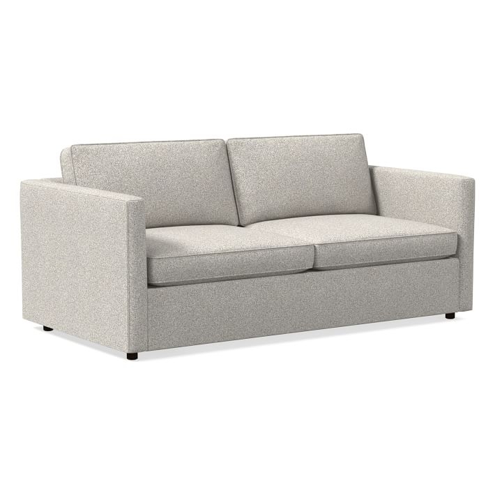 Harris Sleeper Sofa, Poly, Chenille Tweed, Irongate, Concealed Supports - Image 0