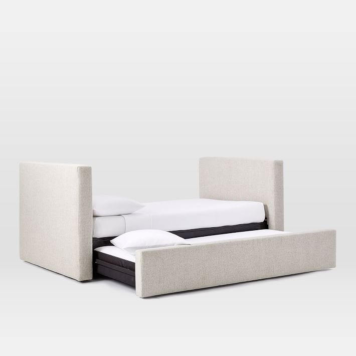 Urban Daybed + Trundle, Twill, Stone - Image 4