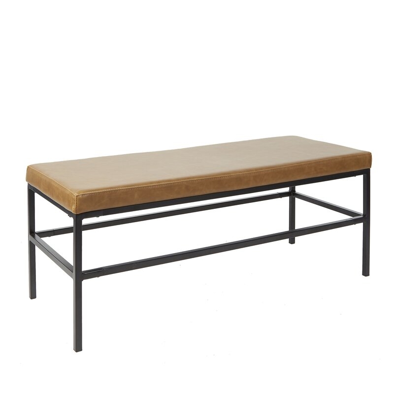 Seman Faux Leather Bench - Image 0