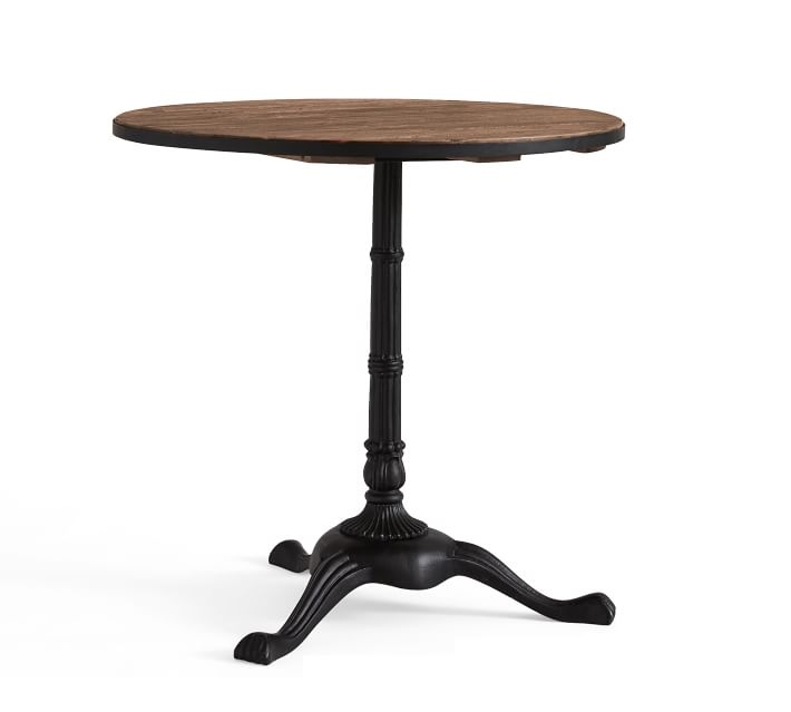 Rae Bistro Table, Rustic Wood - Image 0