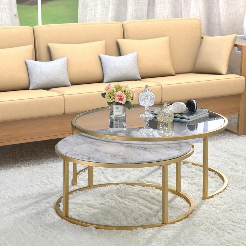 Kellan 2 Piece Coffee Table Set with Tray Top - Image 2