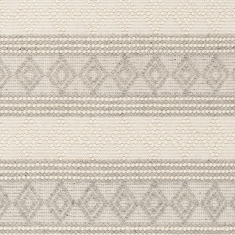 Diara Handwoven Wool/Cotton Gray/Ivory Area Rug - Image 2
