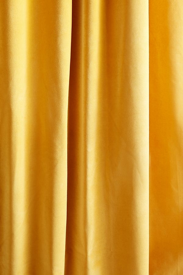 Matte Velvet Curtain - Gold - Image 1