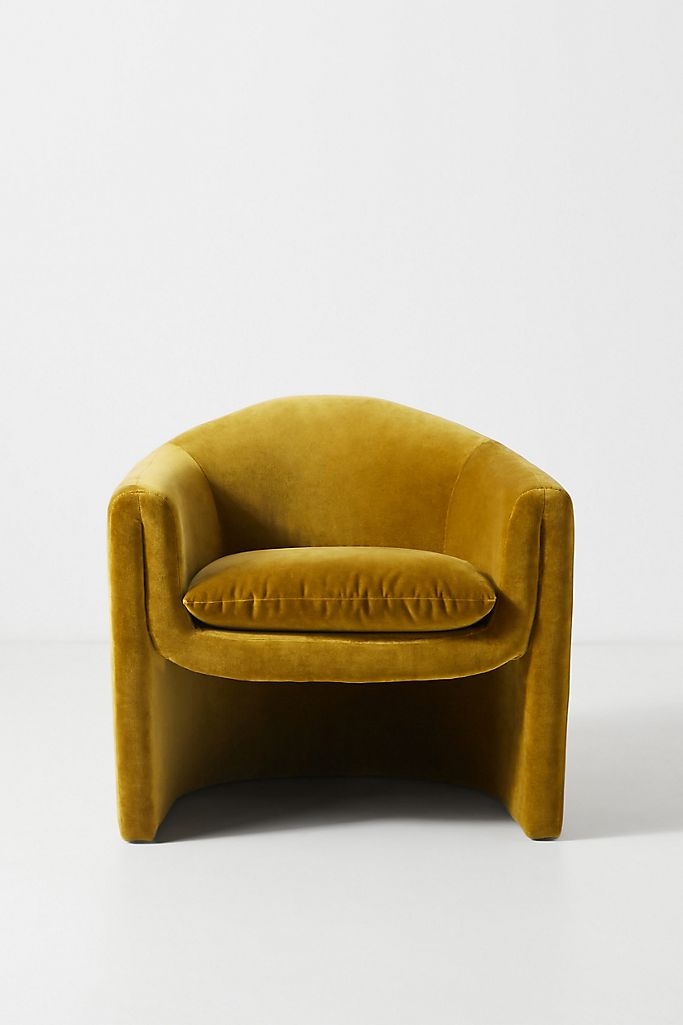 Velvet Sculptural Chair - Image 2