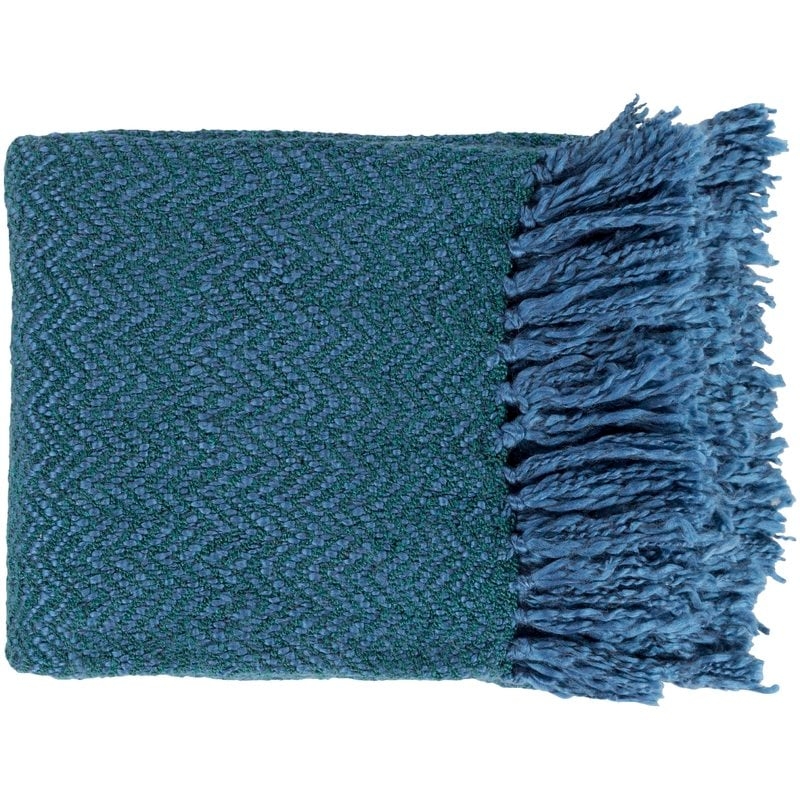 Adobe Throw Blanket -Blue - Image 0