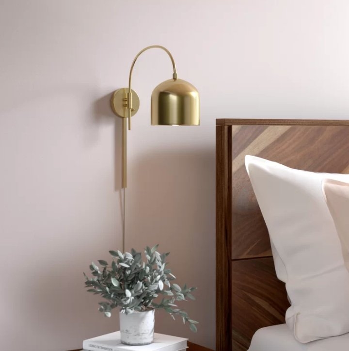 Mary 1-Light Plug-In Armed Sconce - Image 3