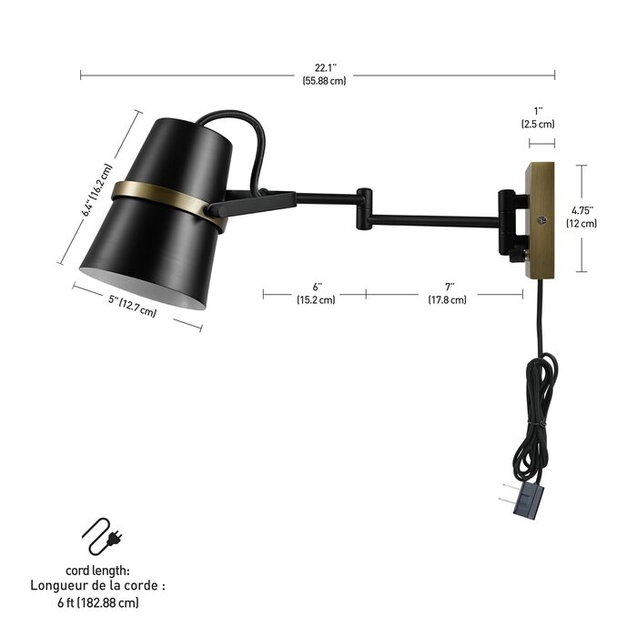 Keil 1-Light Swing Arm - Image 1
