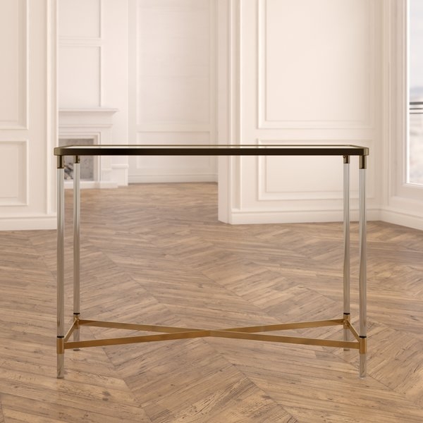 Ozzy Modern Rectangular Mirror Console Table - Image 2