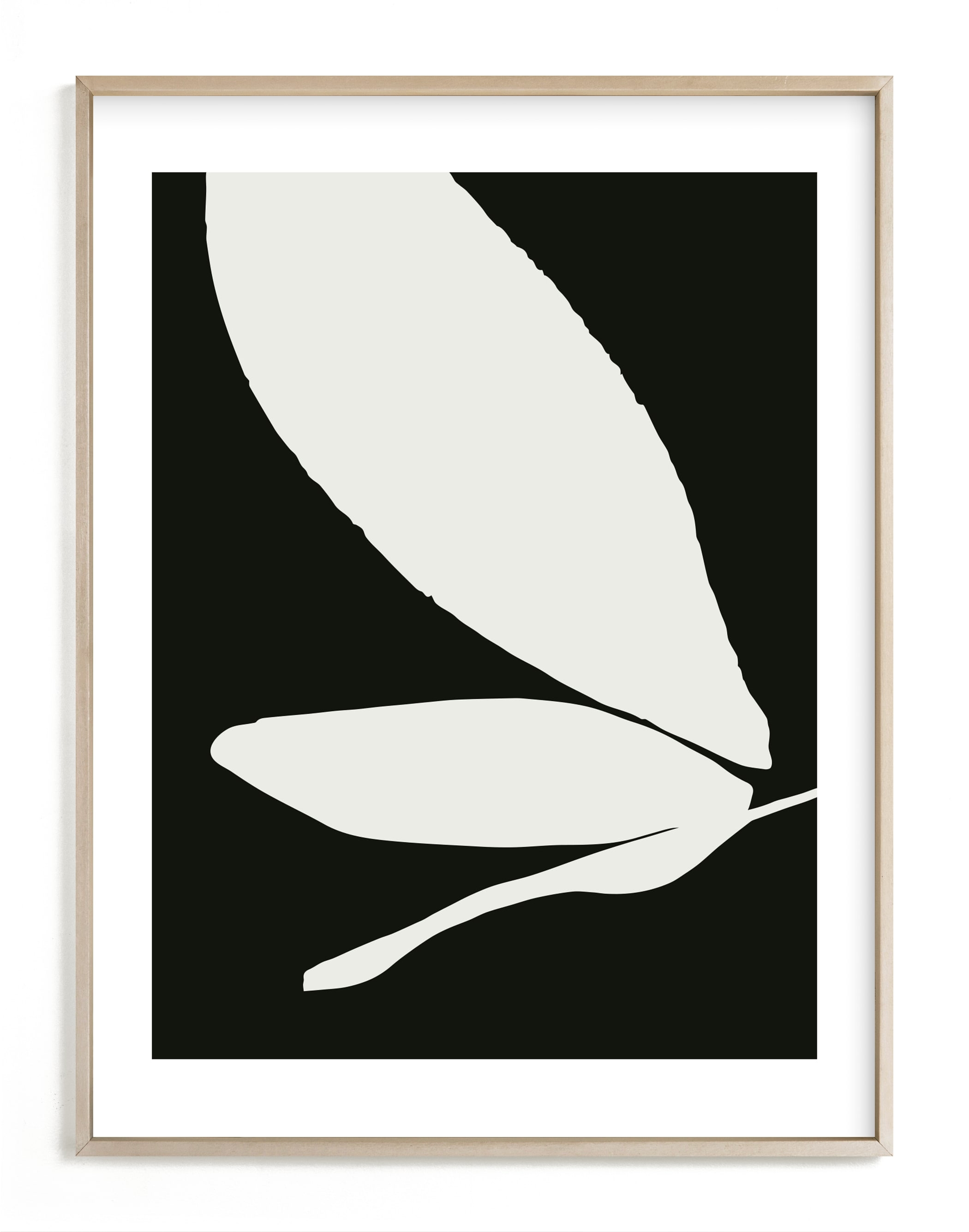 Urban Garden I- 30 x 40"- Framed Art Print, White Border- Matte Brass Frame - Image 0