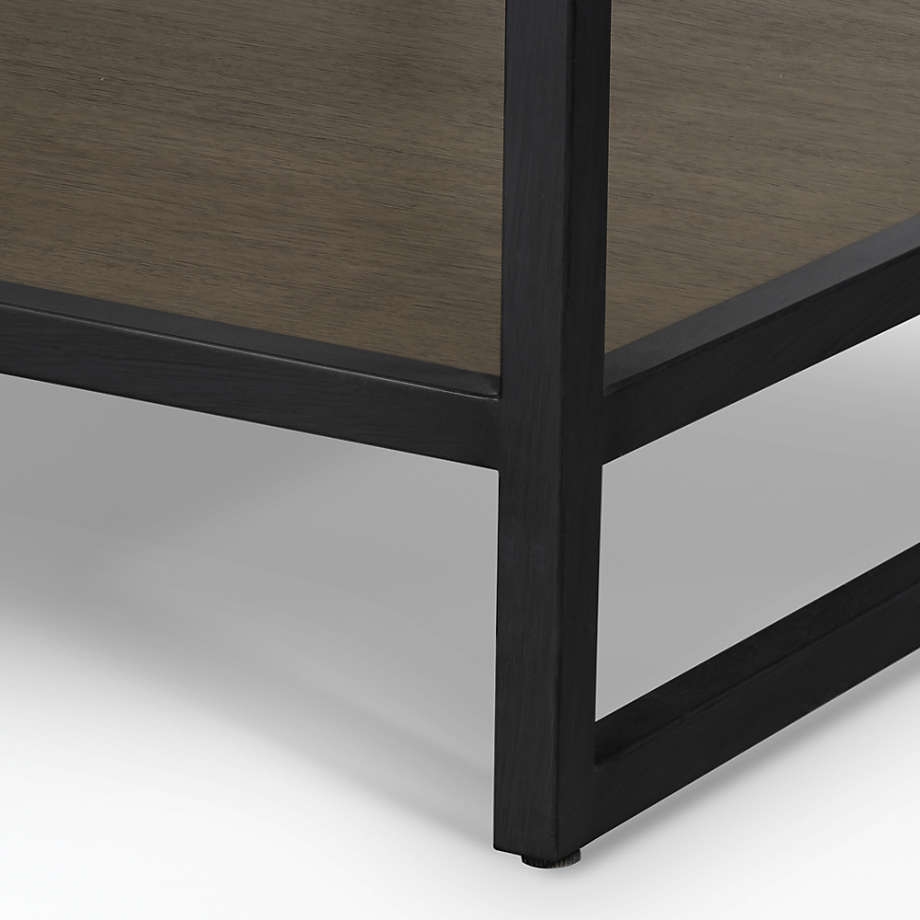 Oxford Black Executive Desk with Power Outlet - Image 2