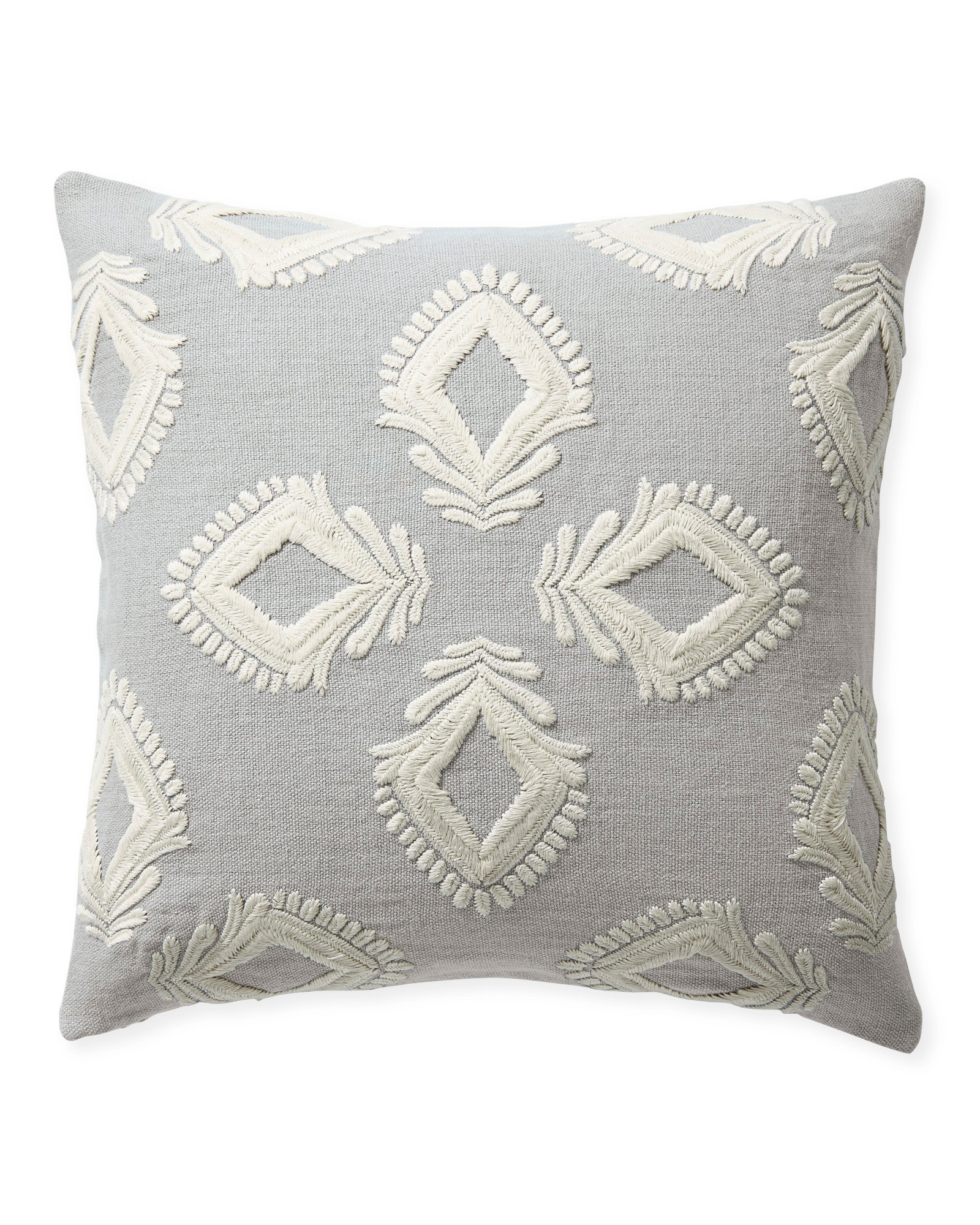 Leighton 24" SQ Pillow Cover - Smoke - Insert sold separately - Image 0