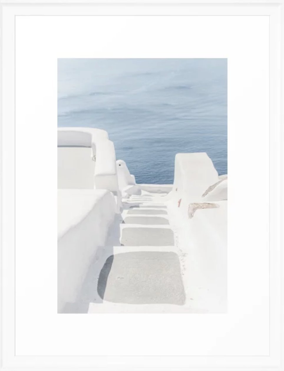 Santorini Stairway Framed Art Print - Image 0