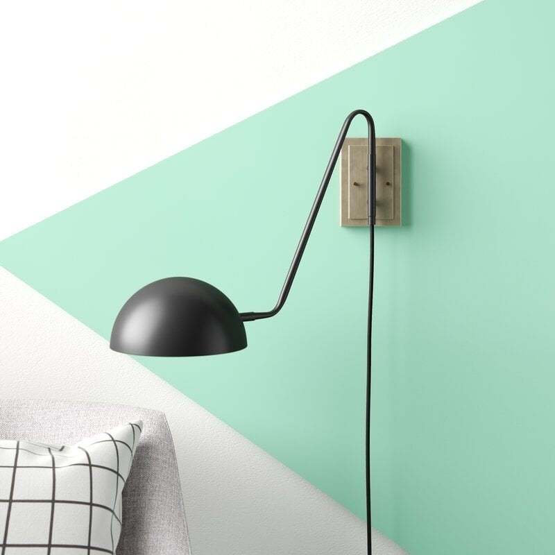 Loah 1 - Light Plug-In Matte Armed Sconce - Image 0